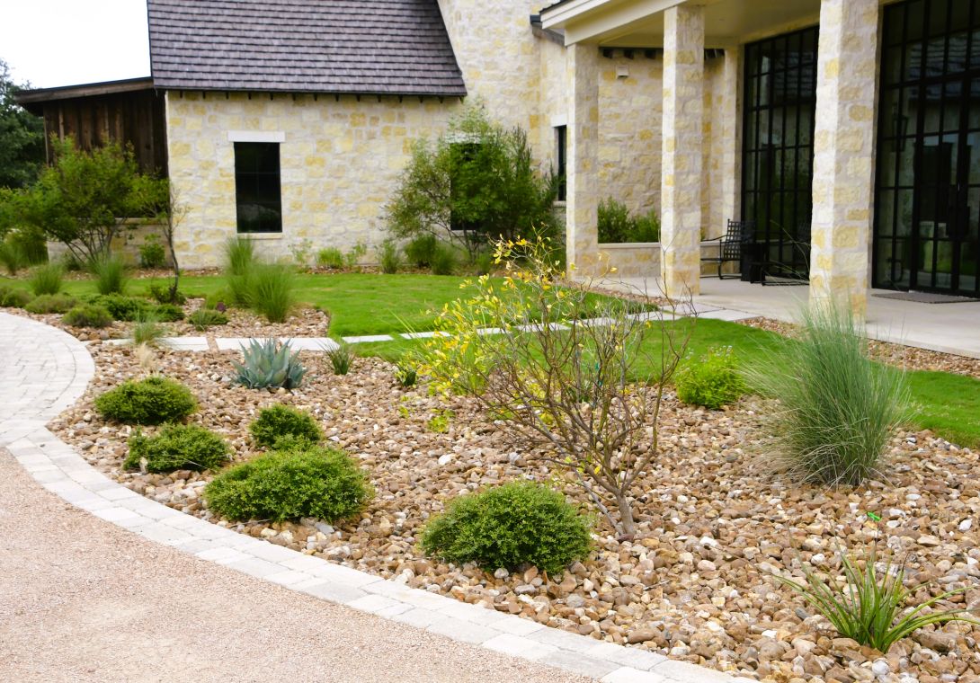 Hill Country landscapes include slopes, elevation changes, and drainage challenges